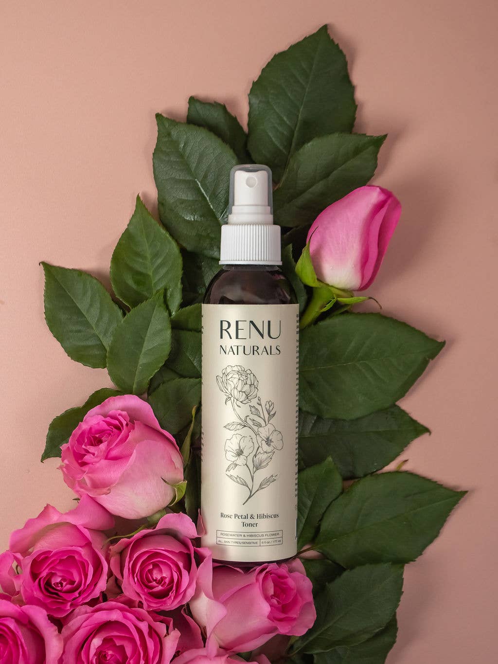 Organic Rose Petal & Hibiscus Flower Toner