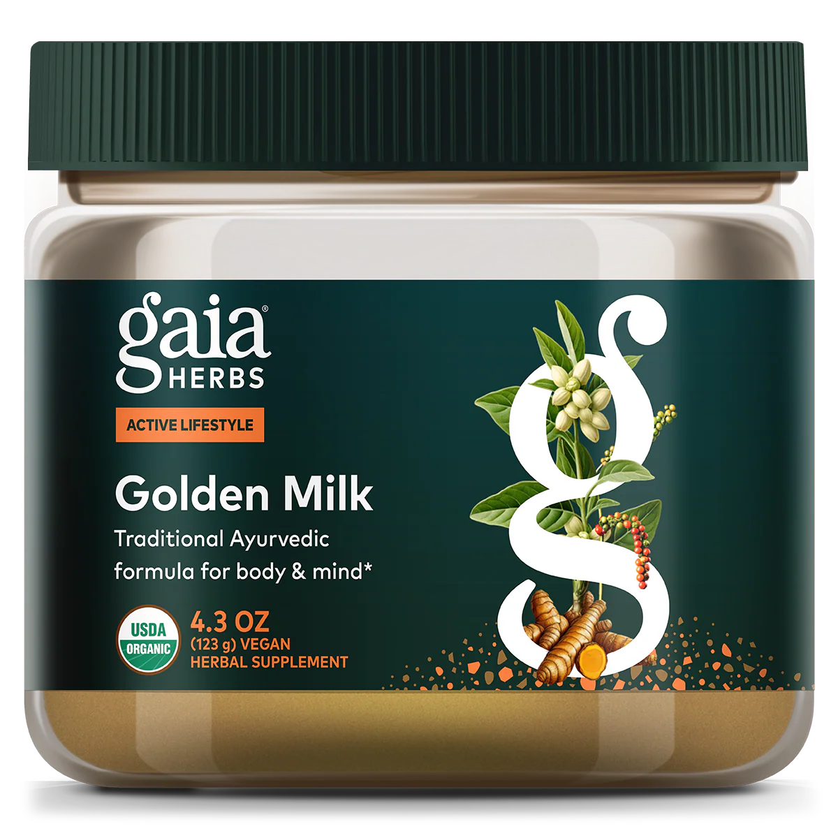 Gaia Herbs Golden Milk Tea Powder