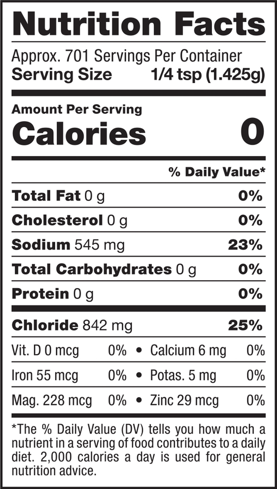 Original Himalayan Crystal Salt: Fine Granulated Culinary Salt